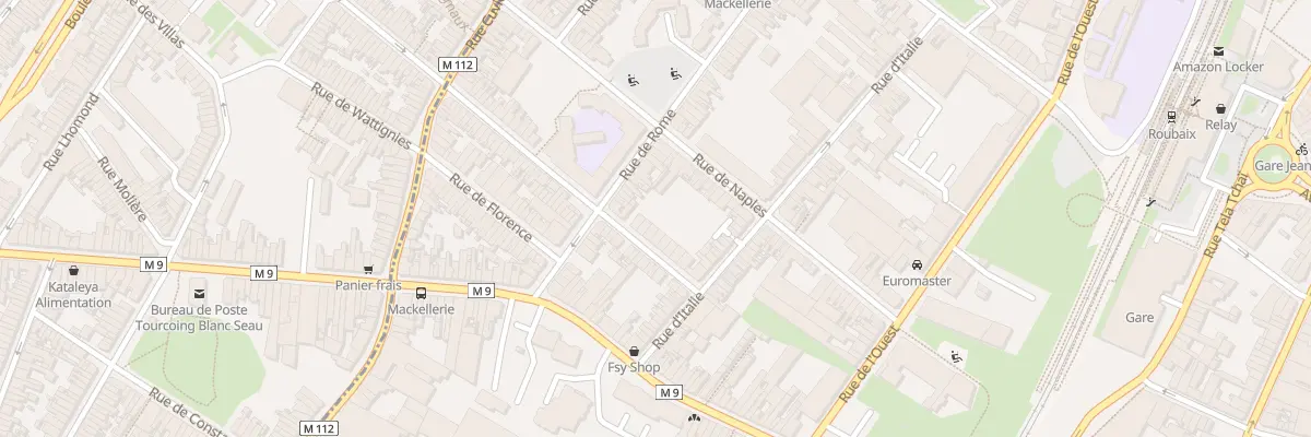 Plan du 22 Rue de Solférino à Roubaix