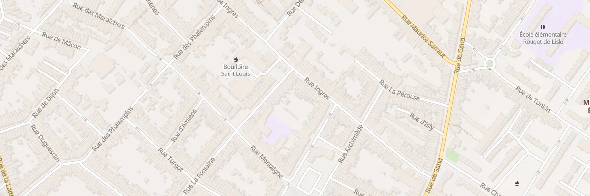 Plan du 89 Rue Ingres à Tourcoing
