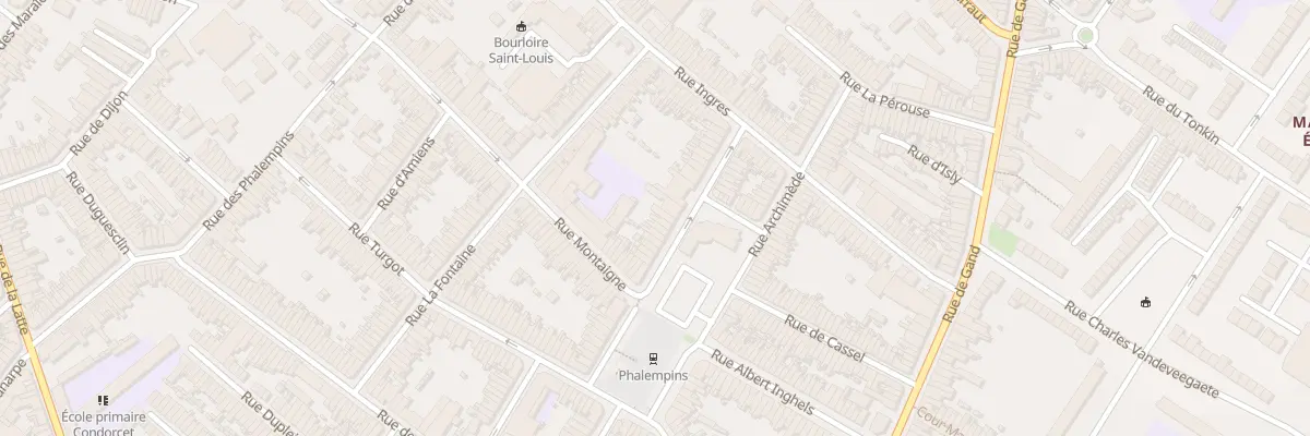 Plan du 19 Rue La Tour d’Auvergne à Tourcoing