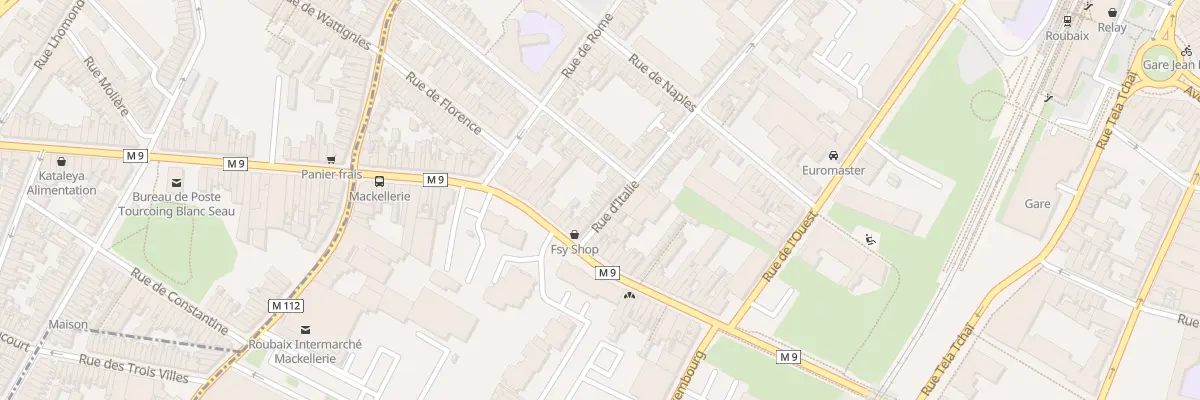 Plan du 11 Rue d’Italie à Roubaix