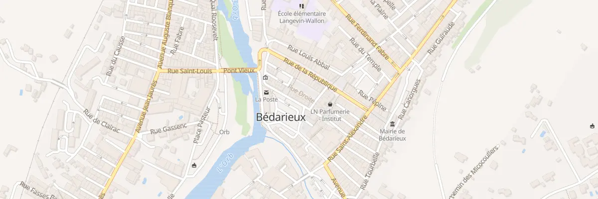 Plan du 12 Rue sur le Puits à Bédarieux