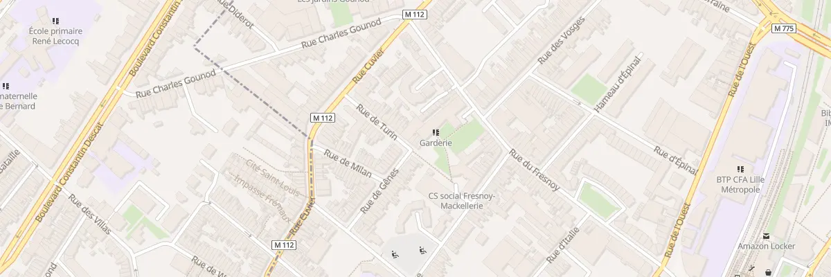 Plan du 6 Rue de Turin à Roubaix