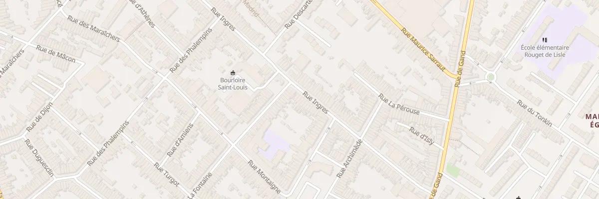Plan du 91 Rue Ingres à Tourcoing
