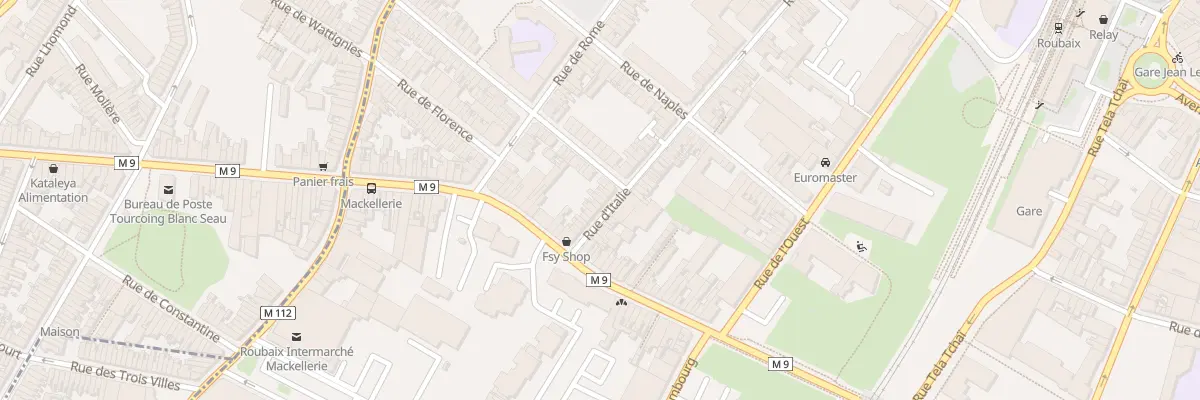 Plan du 15 Rue d’Italie à Roubaix