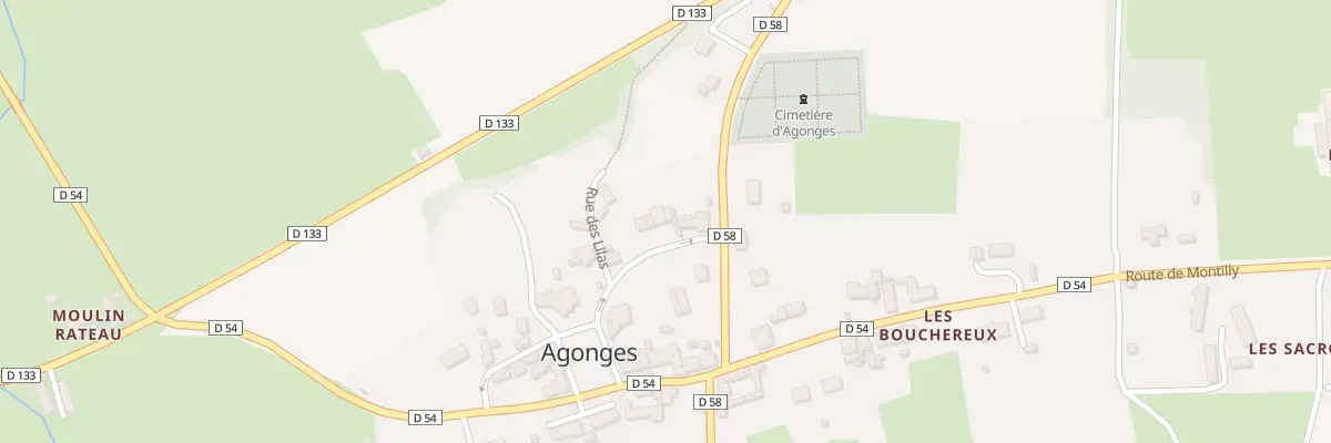 Plan du 3 Rue de la Locaterie Durot à Agonges