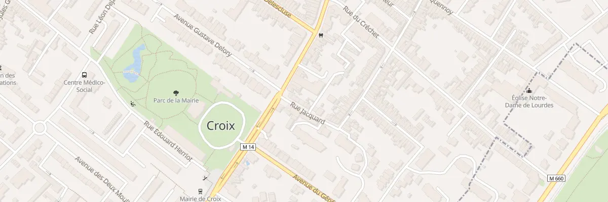 Plan du 7 Rue Jacquard à Croix