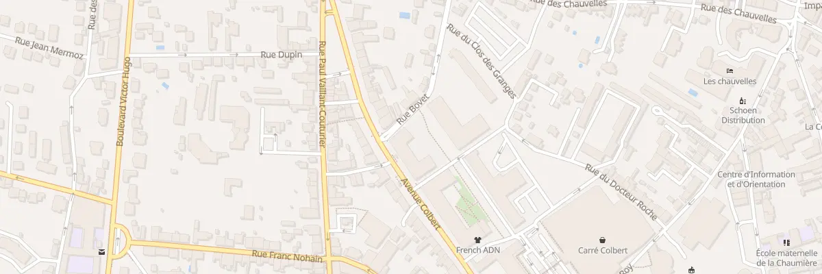Plan du 2 Rue Simone Veil à Nevers