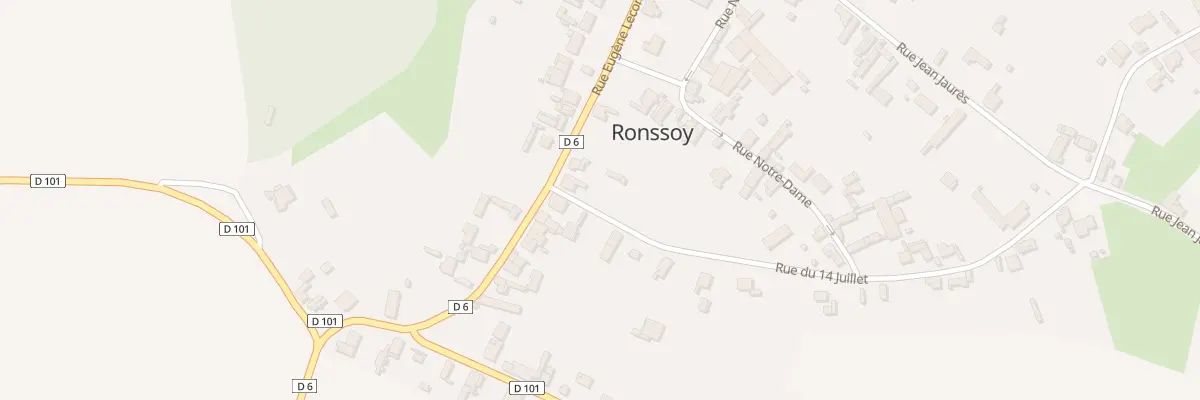 Plan du 1 Rue du 14 Juillet à Ronssoy