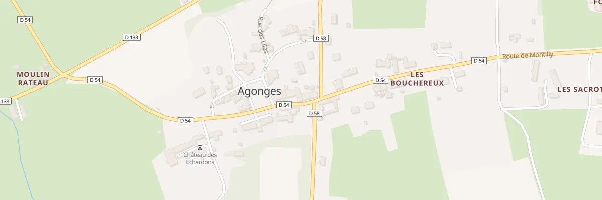 Plan du 13 Grand Rue à Agonges