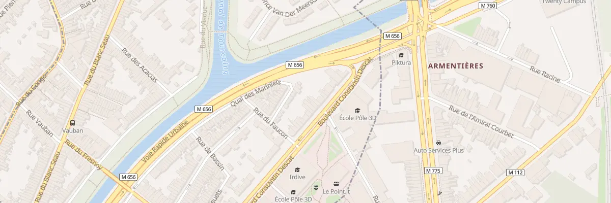 Plan du 26 Bd Constantin Descat à Tourcoing