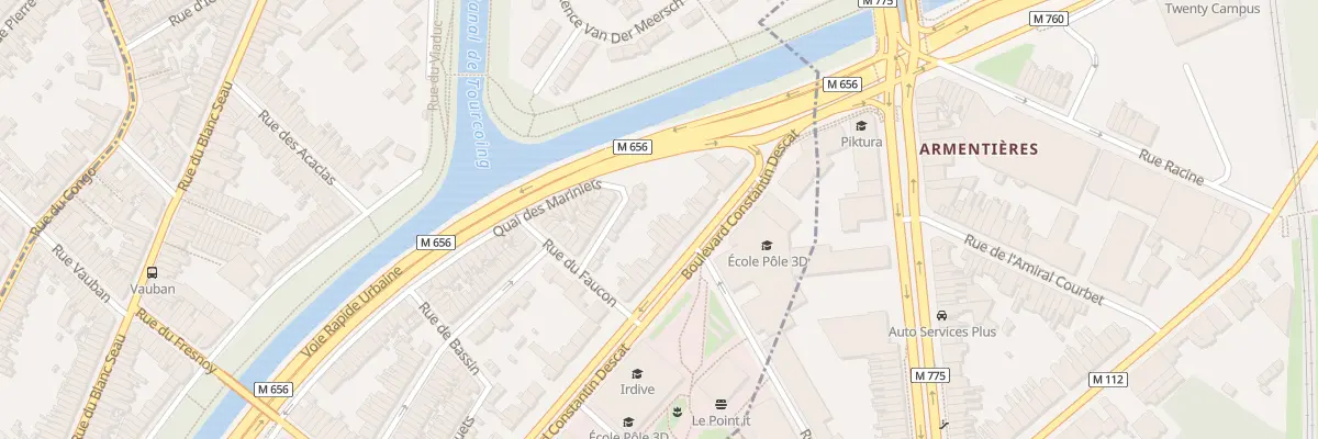 Plan du 24 Bd Constantin Descat à Tourcoing