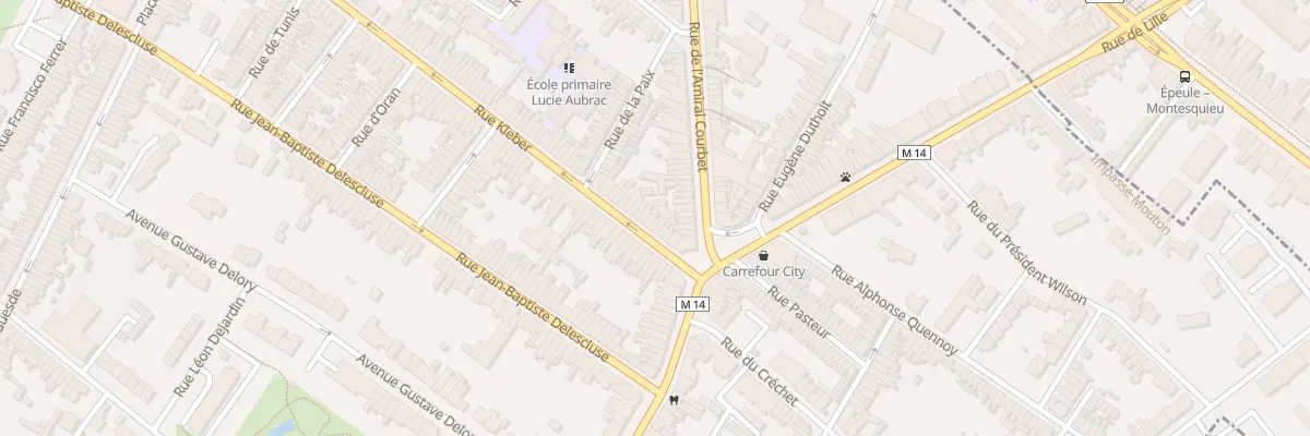 Plan du 12 Rue Kléber à Croix