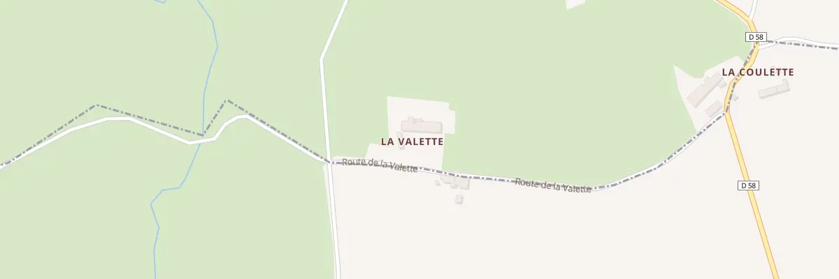 Plan du 2 La Valette à Saint-Menoux