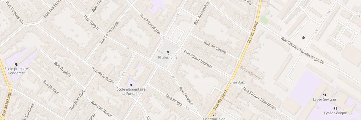 Plan du 11 Pl des Phalempins à Tourcoing