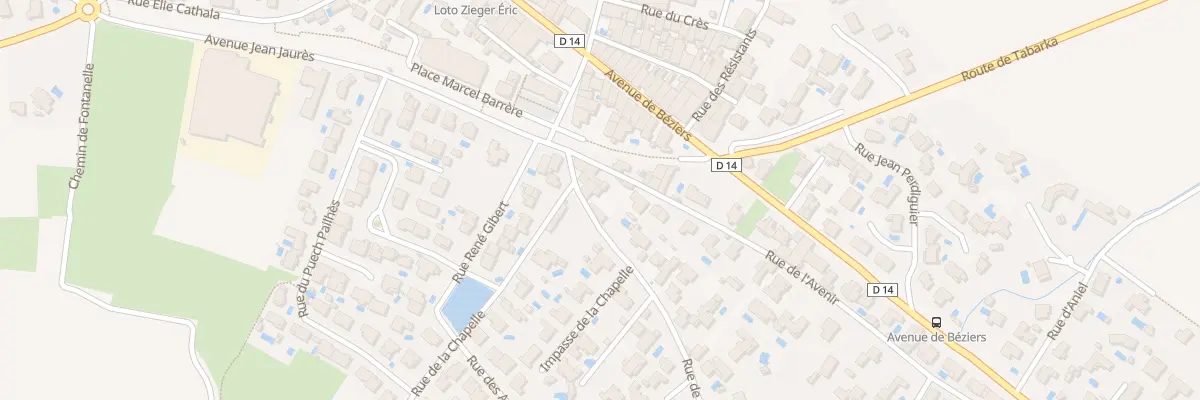 Plan du 43 Rue de Poussan à Maraussan