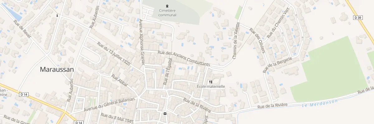 Plan du 5349F Rue des Anciens Combattants à Maraussan