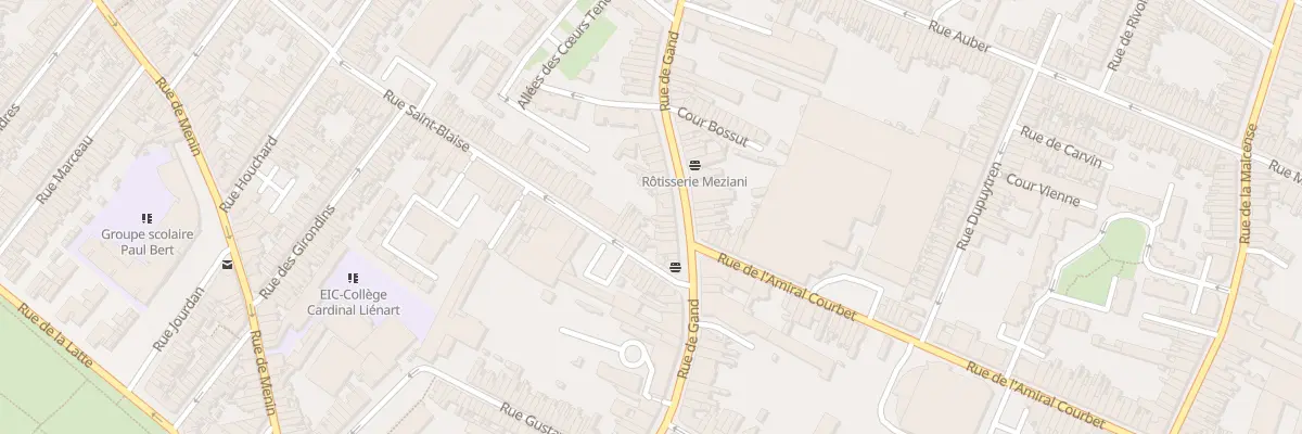 Plan du 93 Rue de Gand à Tourcoing