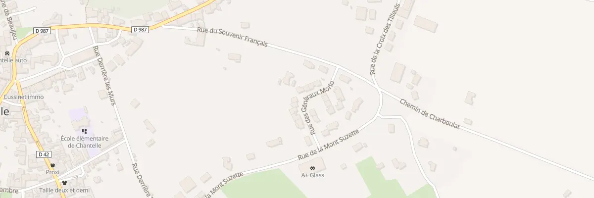Plan du 11 Rue des Generaux Morio à Chantelle