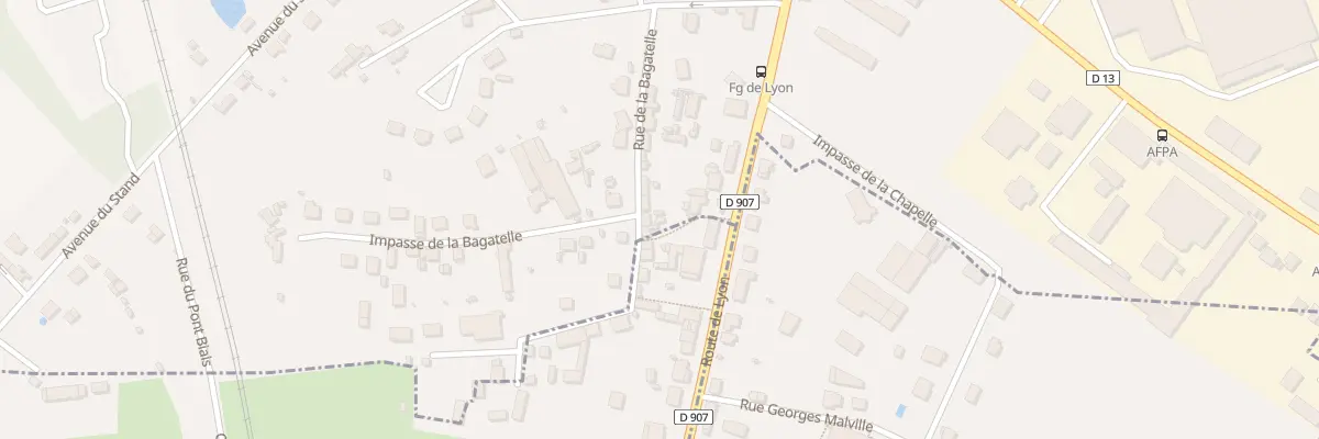 Plan du 25 Rue de la Bagatelle à Nevers