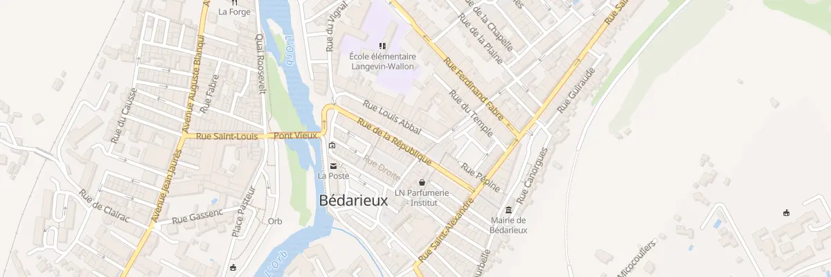 Plan du 20 Rue de la Republique à Bédarieux