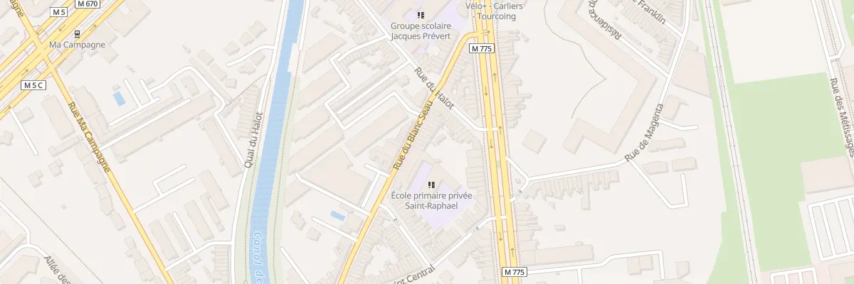 Plan du 19 Rue du Blanc Seau à Tourcoing