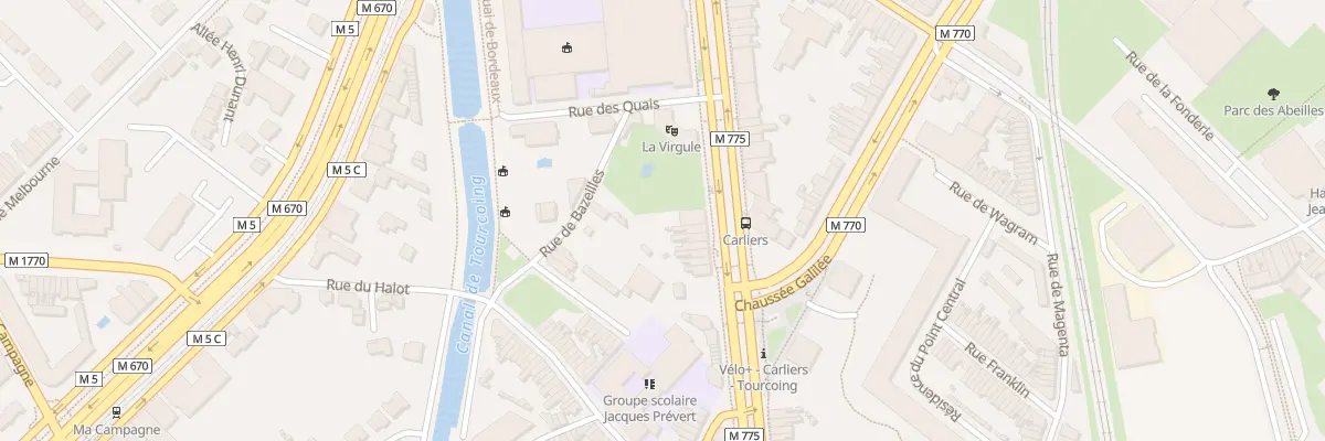 Plan du 84 Bd Gambetta à Tourcoing