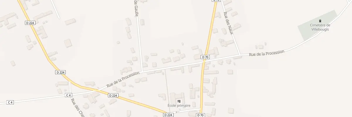 Plan du 6T Rue de la Procession à Villebougis