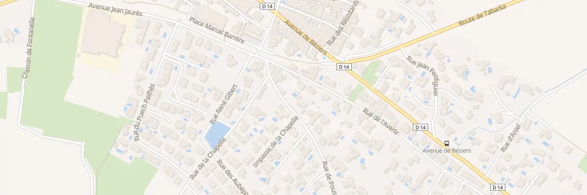 Plan du 57 Rue de Poussan à Maraussan