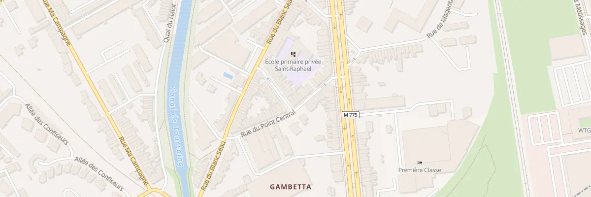 Plan du 26 Rue du Point Central à Tourcoing