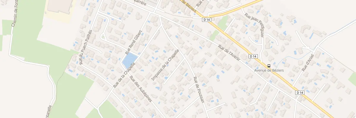 Plan du 122 Rue de Poussan à Maraussan