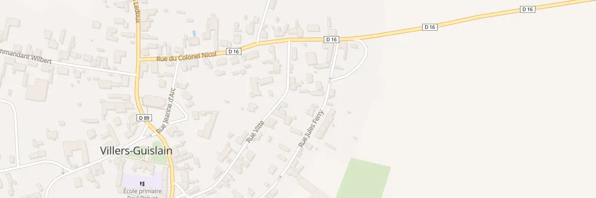 Plan du 22 Rue Vitte à Villers-Guislain