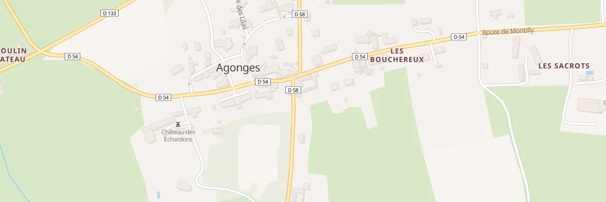 Plan du 5026 Bourg d’Agonges à Agonges