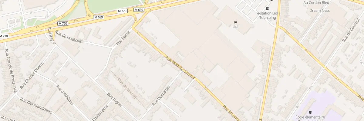 Plan du 90 Rue Maurice Sarraut à Tourcoing