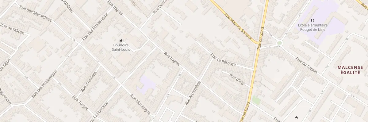 Plan du 70B Rue Ingres à Tourcoing