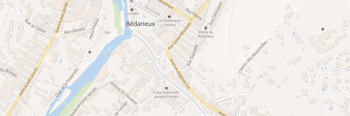 Plan du 10 Av Auguste Cot à Bédarieux