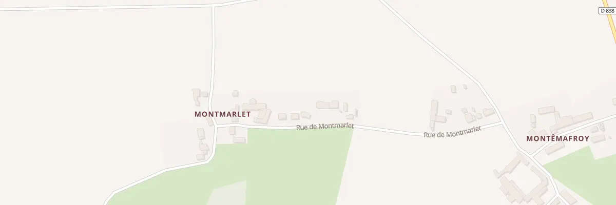 Plan du 20 Rue de Montmarlet à Dammard