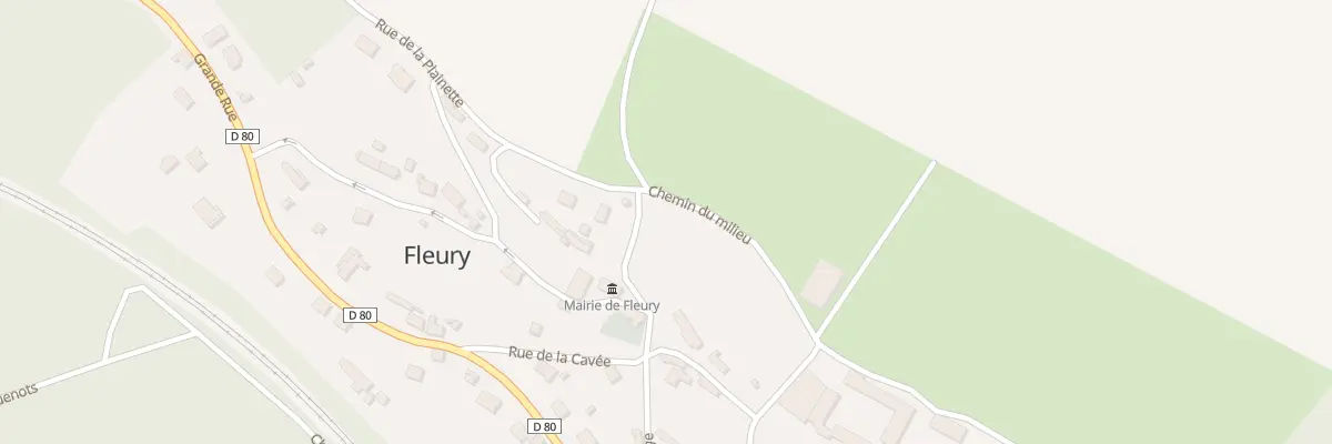 Plan du 2 Che du Milieu à Fleury