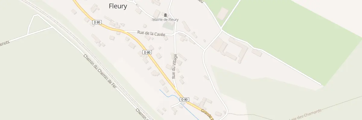 Plan du 4 Rue du Village à Fleury