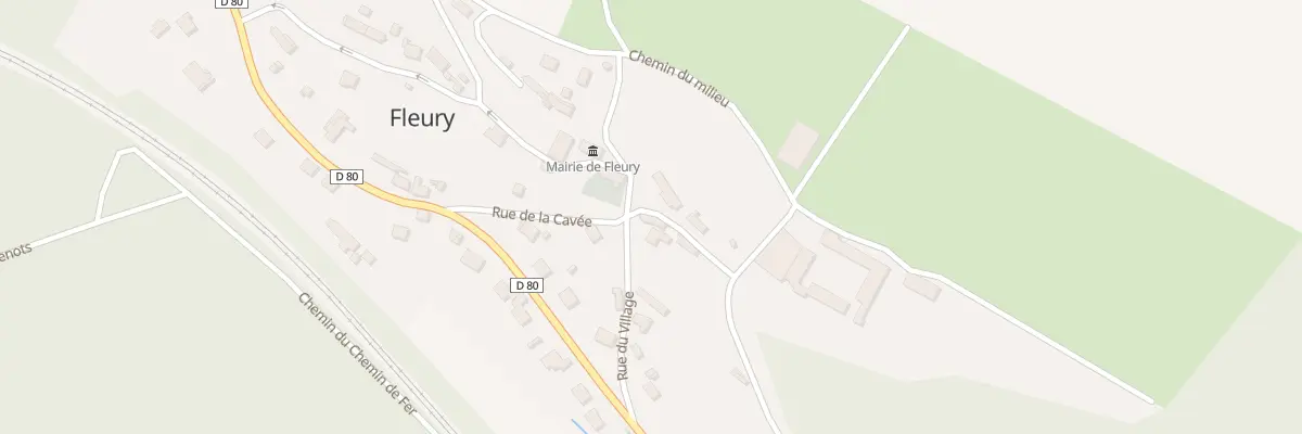 Plan du 6 Rue du Village à Fleury
