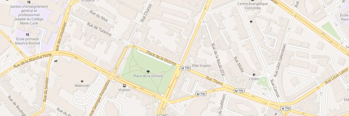 Plan du 17 Pl de la Victoire à Tourcoing