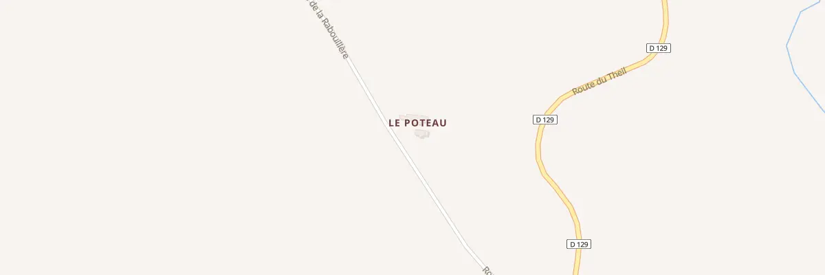 Plan du 5172 Le Poteau à Treban