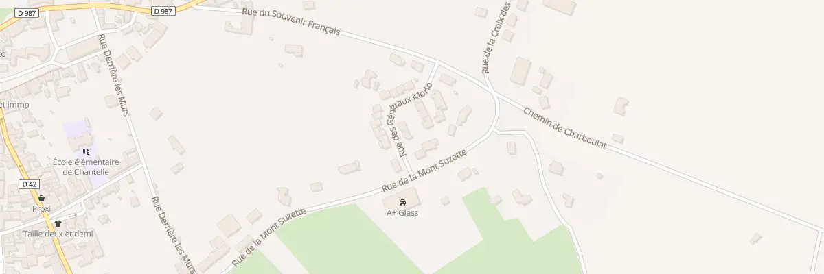 Plan du 2 Rue des Generaux Morio à Chirat-l’Église