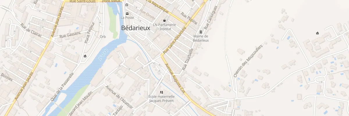 Plan du 6 Rue Phalippou à Bédarieux