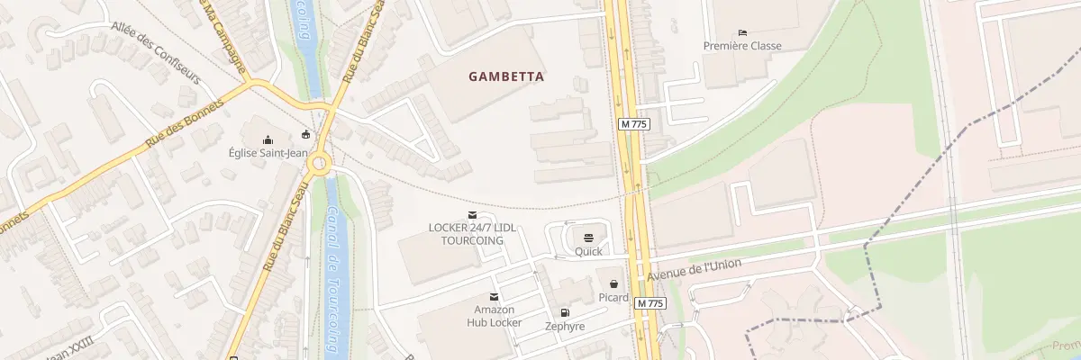 Plan du 300 Bd Gambetta à Tourcoing