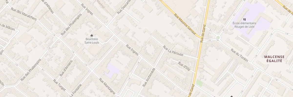 Plan du 70 Rue Ingres à Tourcoing