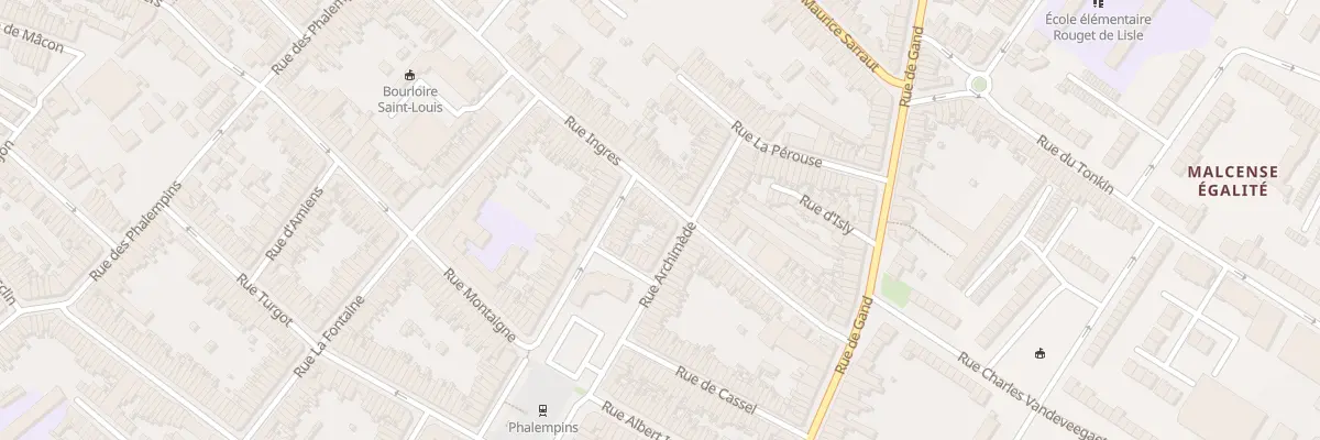 Plan du 57 Rue Ingres à Tourcoing