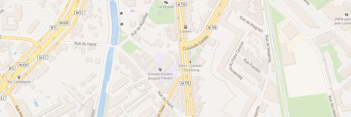 Plan du 172 Bd Gambetta à Tourcoing