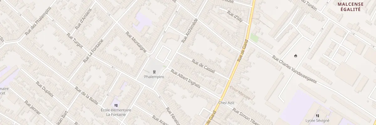 Plan du 43 Rue de Cassel à Tourcoing