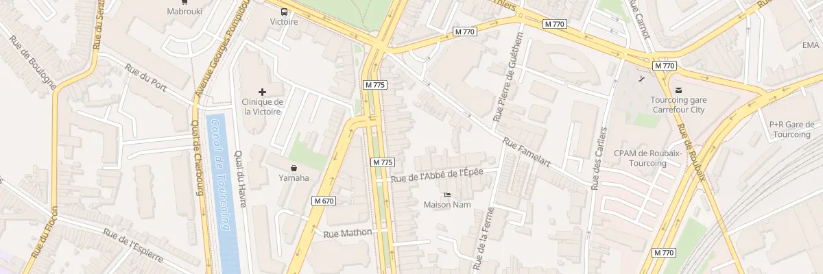 Plan du 25 Bd Gambetta à Tourcoing