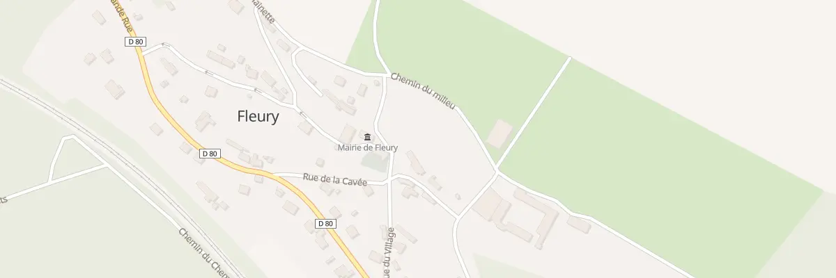 Plan du 3 Rue de la Cavée à Fleury